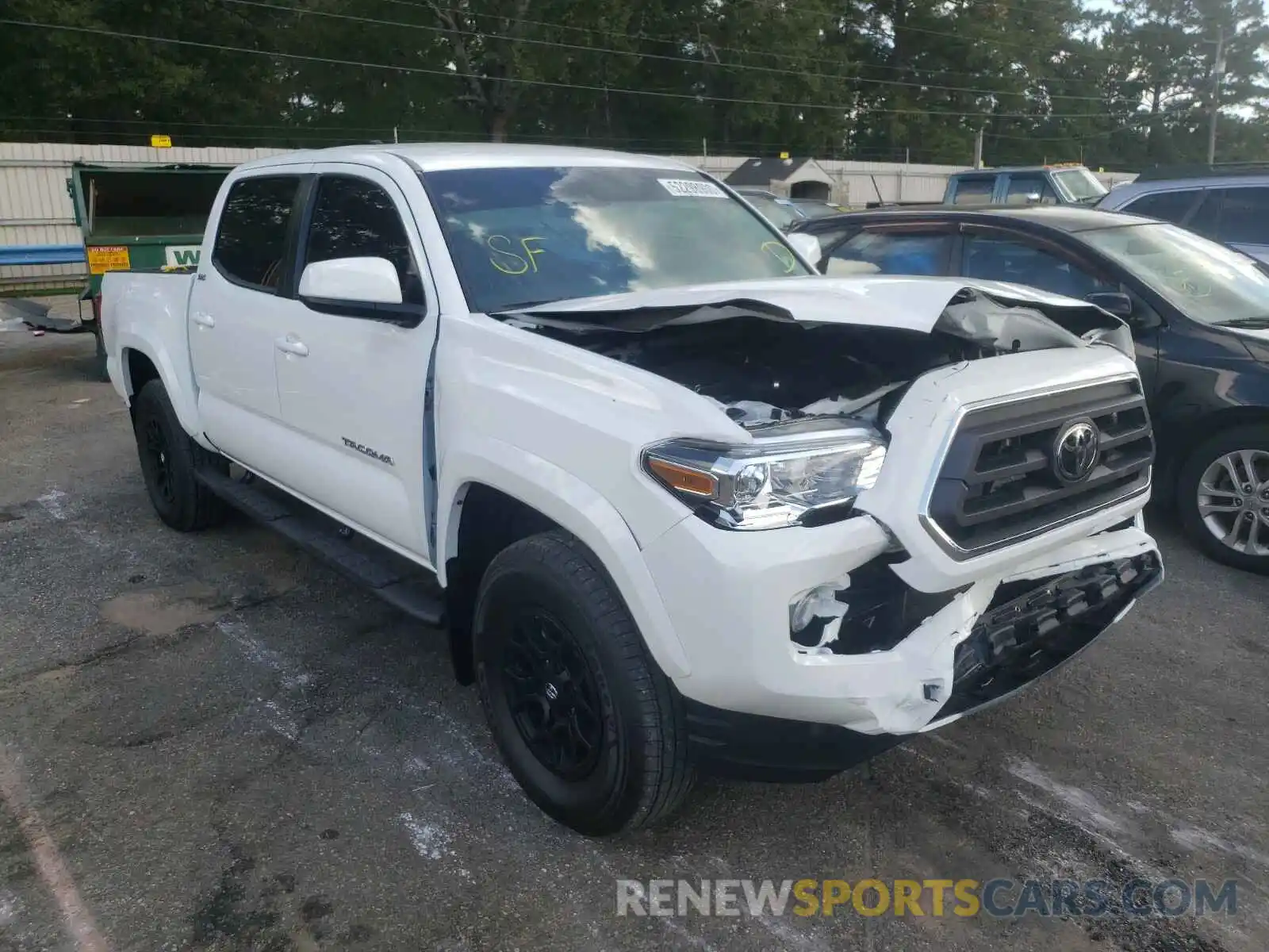 1 Photograph of a damaged car 3TMAZ5CN7LM138960 TOYOTA TACOMA 2020