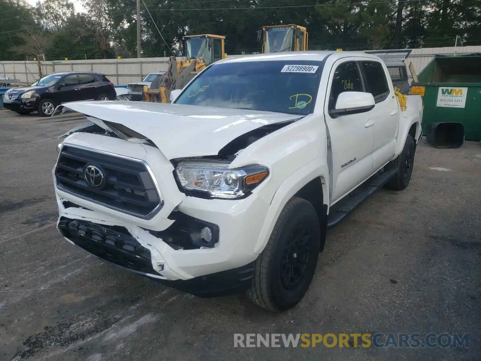 2 Photograph of a damaged car 3TMAZ5CN7LM138960 TOYOTA TACOMA 2020