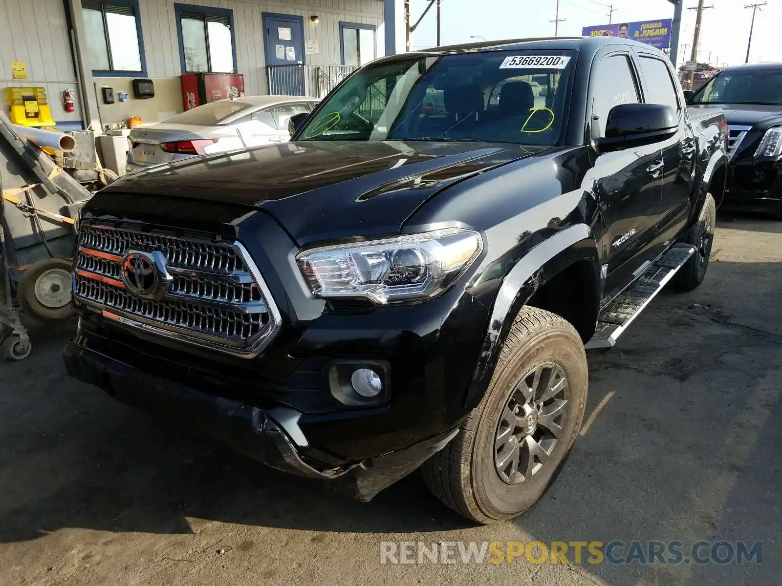 2 Photograph of a damaged car 3TMAZ5CN8LM118863 TOYOTA TACOMA 2020