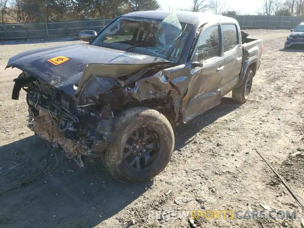 2 Photograph of a damaged car 3TMAZ5CN8LM120578 TOYOTA TACOMA 2020