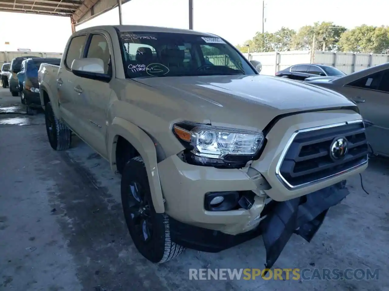 1 Photograph of a damaged car 3TMAZ5CN8LM122119 TOYOTA TACOMA 2020