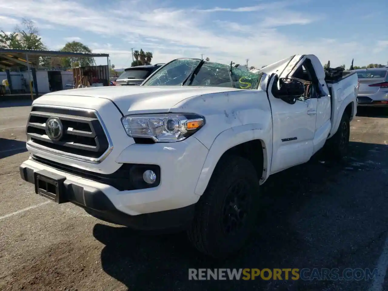 2 Photograph of a damaged car 3TMAZ5CN8LM133363 TOYOTA TACOMA 2020