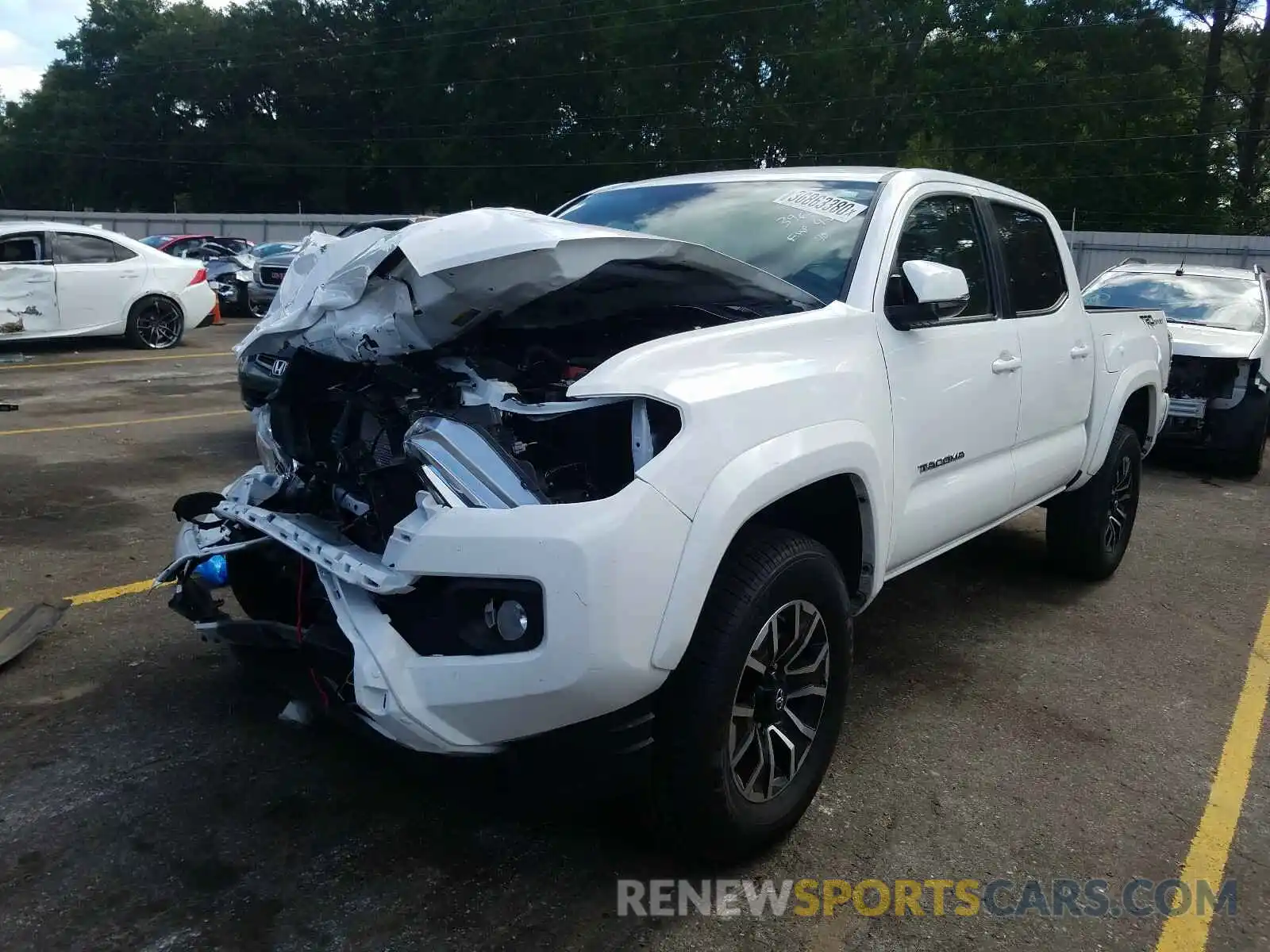 2 Photograph of a damaged car 3TMAZ5CN9LM115891 TOYOTA TACOMA 2020