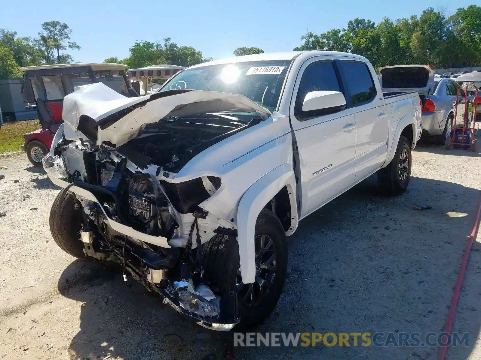 2 Photograph of a damaged car 3TMAZ5CN9LM118080 TOYOTA TACOMA 2020