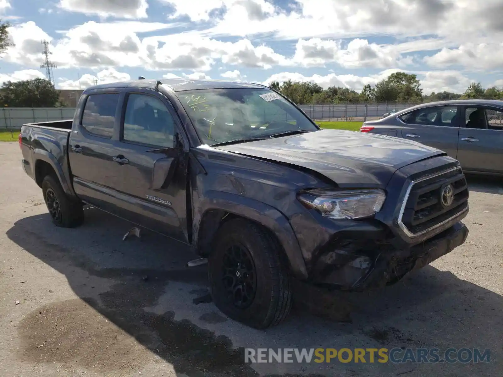 1 Photograph of a damaged car 3TMAZ5CN9LM119360 TOYOTA TACOMA 2020