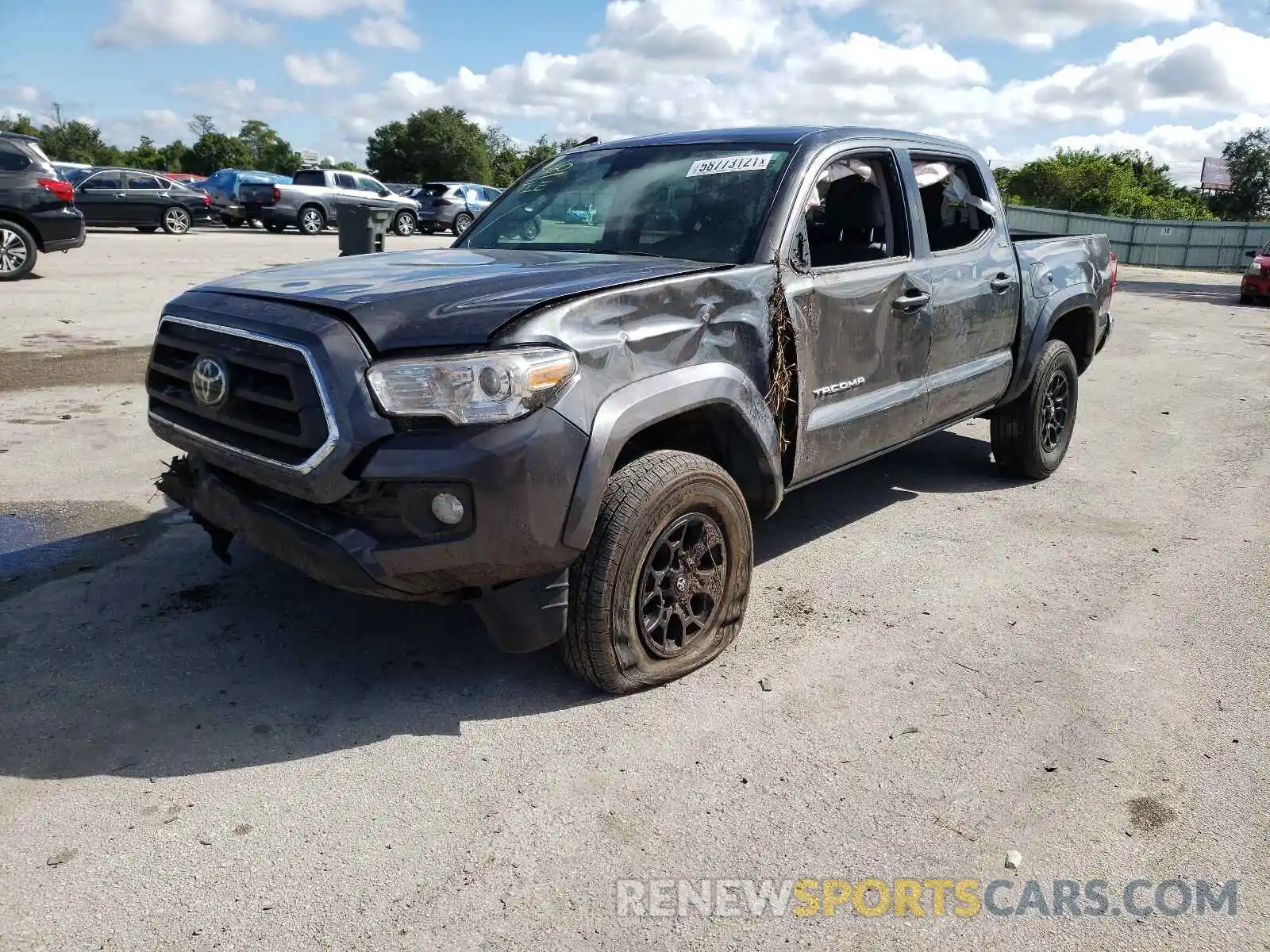 2 Photograph of a damaged car 3TMAZ5CN9LM119360 TOYOTA TACOMA 2020