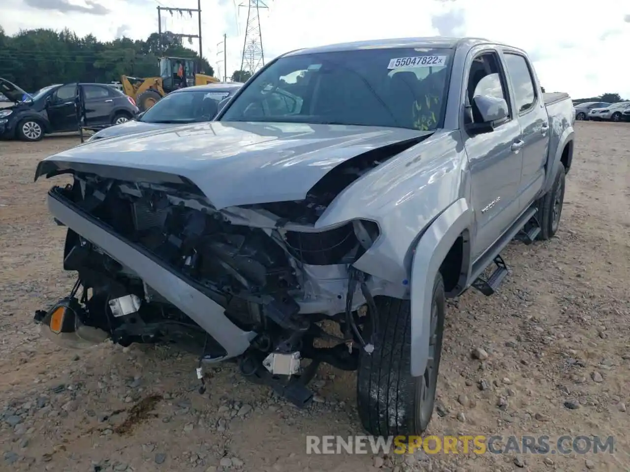 2 Photograph of a damaged car 3TMAZ5CN9LM120072 TOYOTA TACOMA 2020