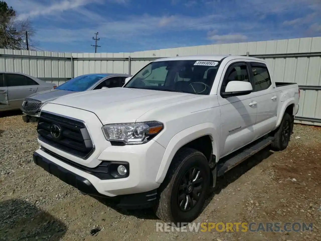 2 Photograph of a damaged car 3TMAZ5CN9LM121867 TOYOTA TACOMA 2020