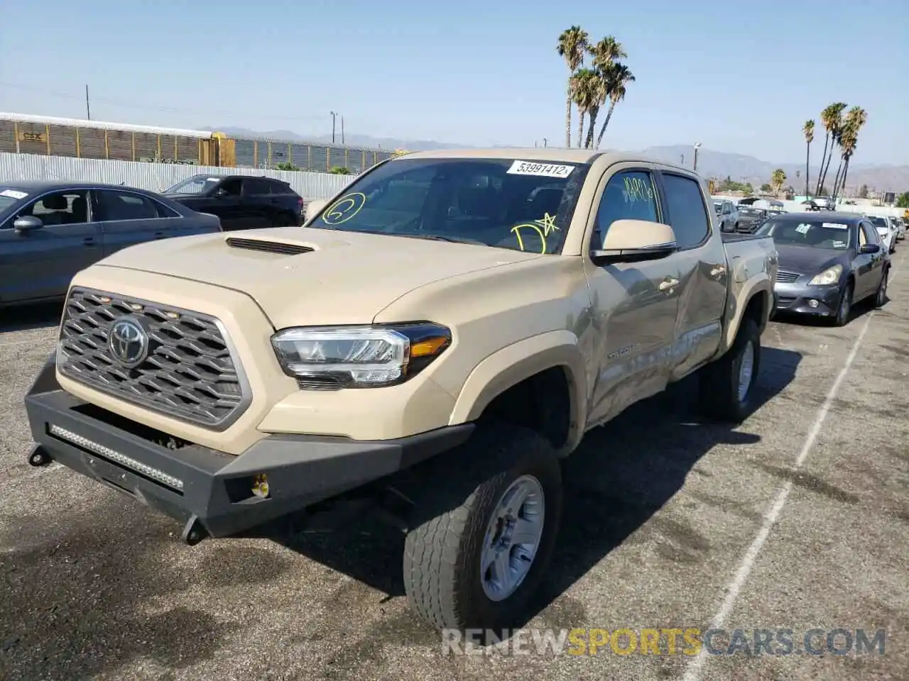 2 Photograph of a damaged car 3TMAZ5CN9LM126759 TOYOTA TACOMA 2020