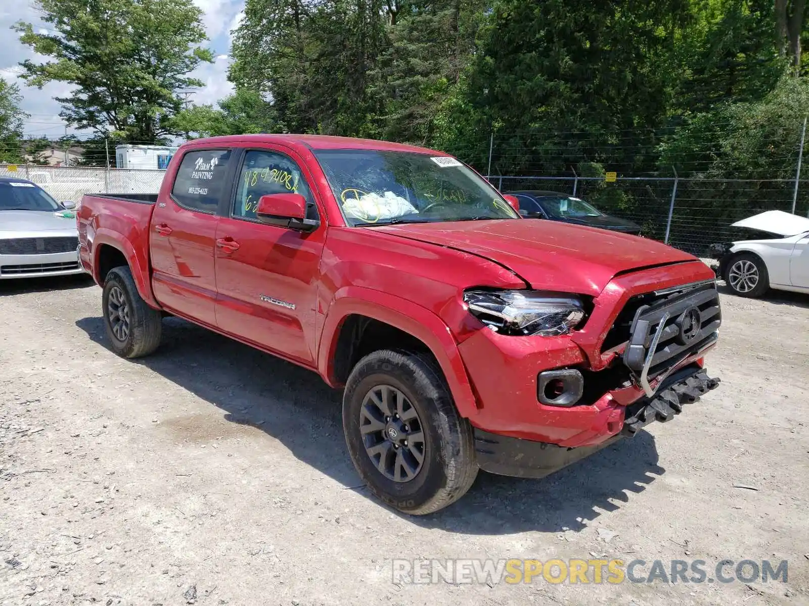 1 Photograph of a damaged car 3TMAZ5CN9LM127751 TOYOTA TACOMA 2020