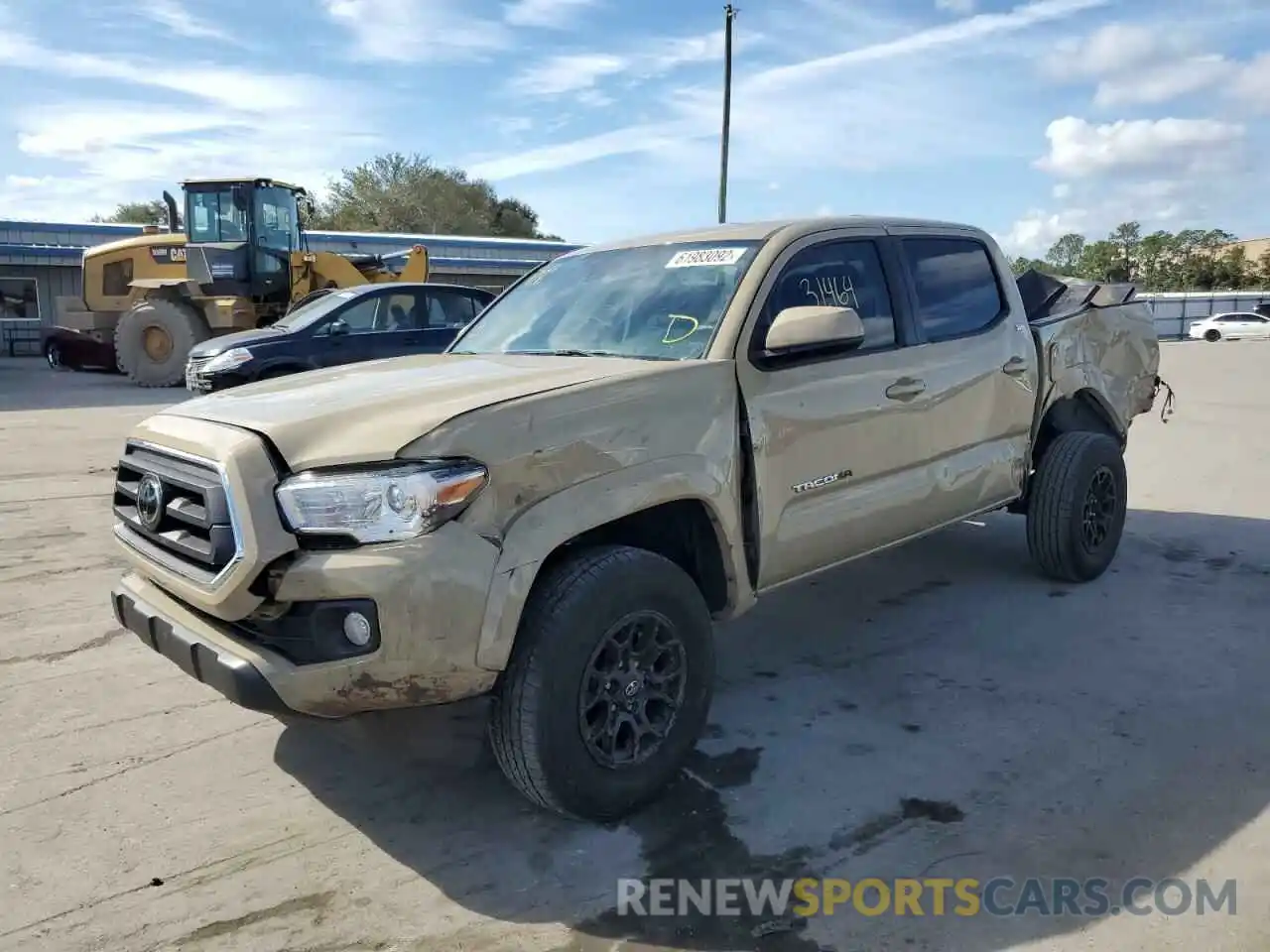 2 Photograph of a damaged car 3TMAZ5CN9LM128978 TOYOTA TACOMA 2020