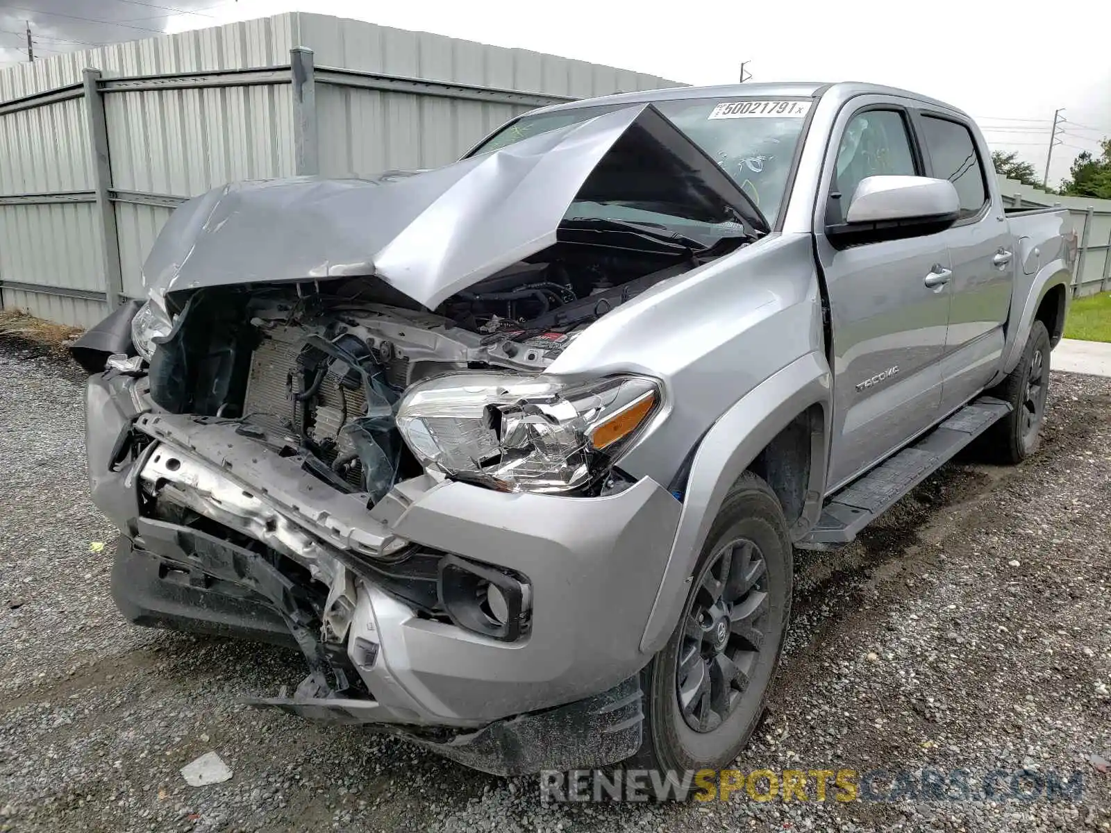 2 Photograph of a damaged car 3TMAZ5CN9LM131380 TOYOTA TACOMA 2020