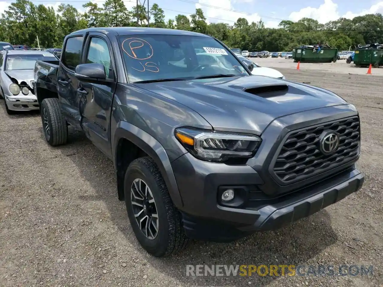 1 Photograph of a damaged car 3TMAZ5CN9LM134828 TOYOTA TACOMA 2020