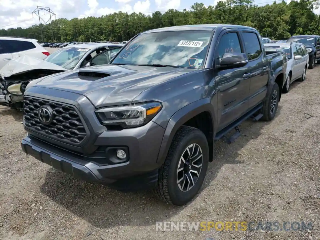 2 Photograph of a damaged car 3TMAZ5CN9LM134828 TOYOTA TACOMA 2020