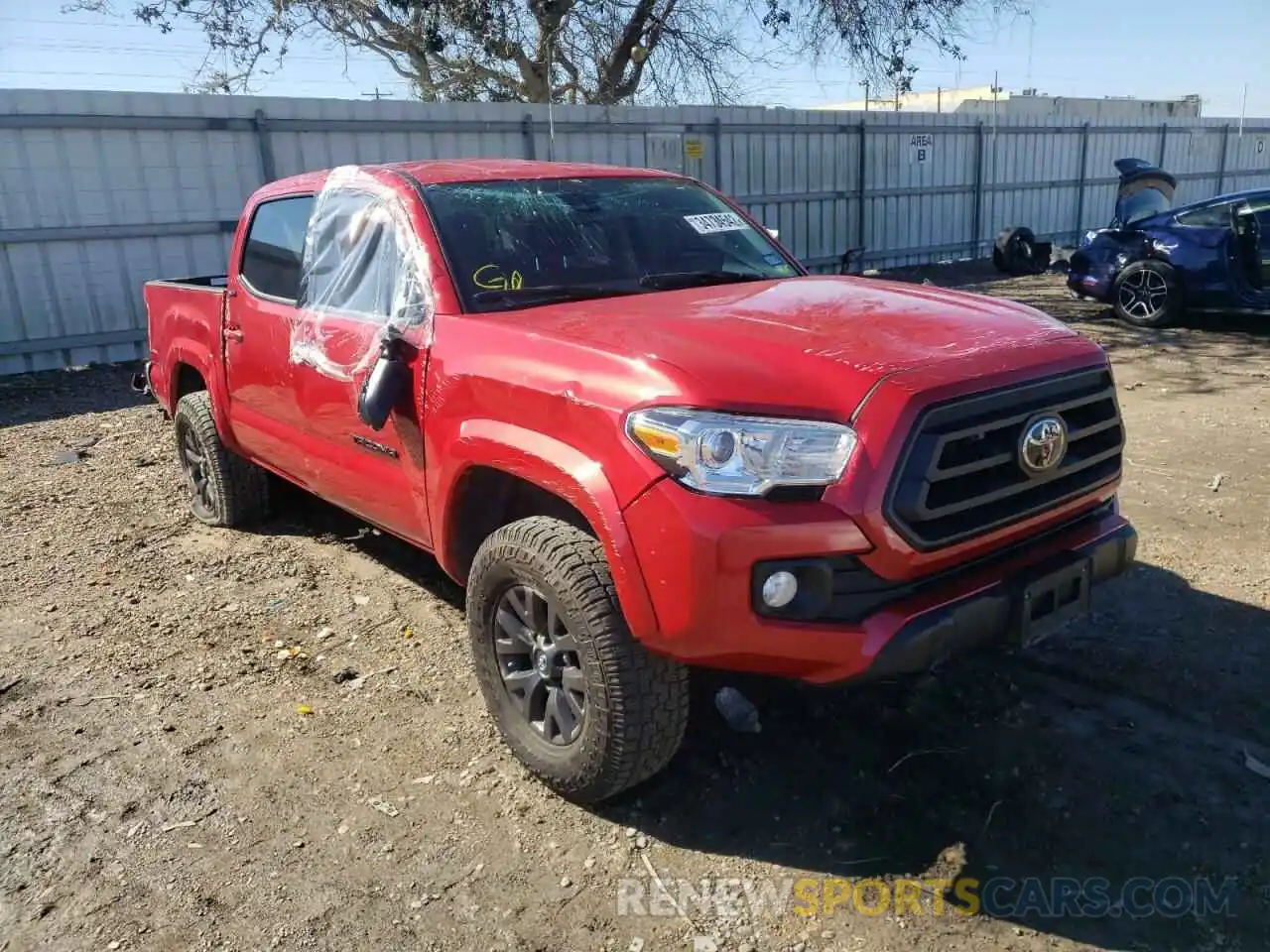 1 Photograph of a damaged car 3TMAZ5CN9LM139608 TOYOTA TACOMA 2020