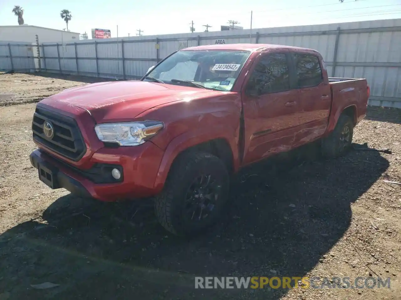 2 Photograph of a damaged car 3TMAZ5CN9LM139608 TOYOTA TACOMA 2020