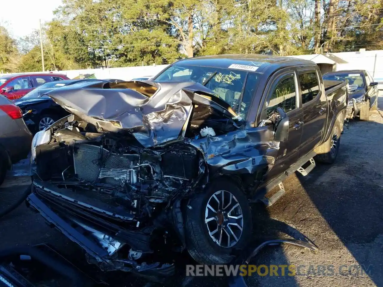 2 Photograph of a damaged car 3TMAZ5CNXLM123420 TOYOTA TACOMA 2020