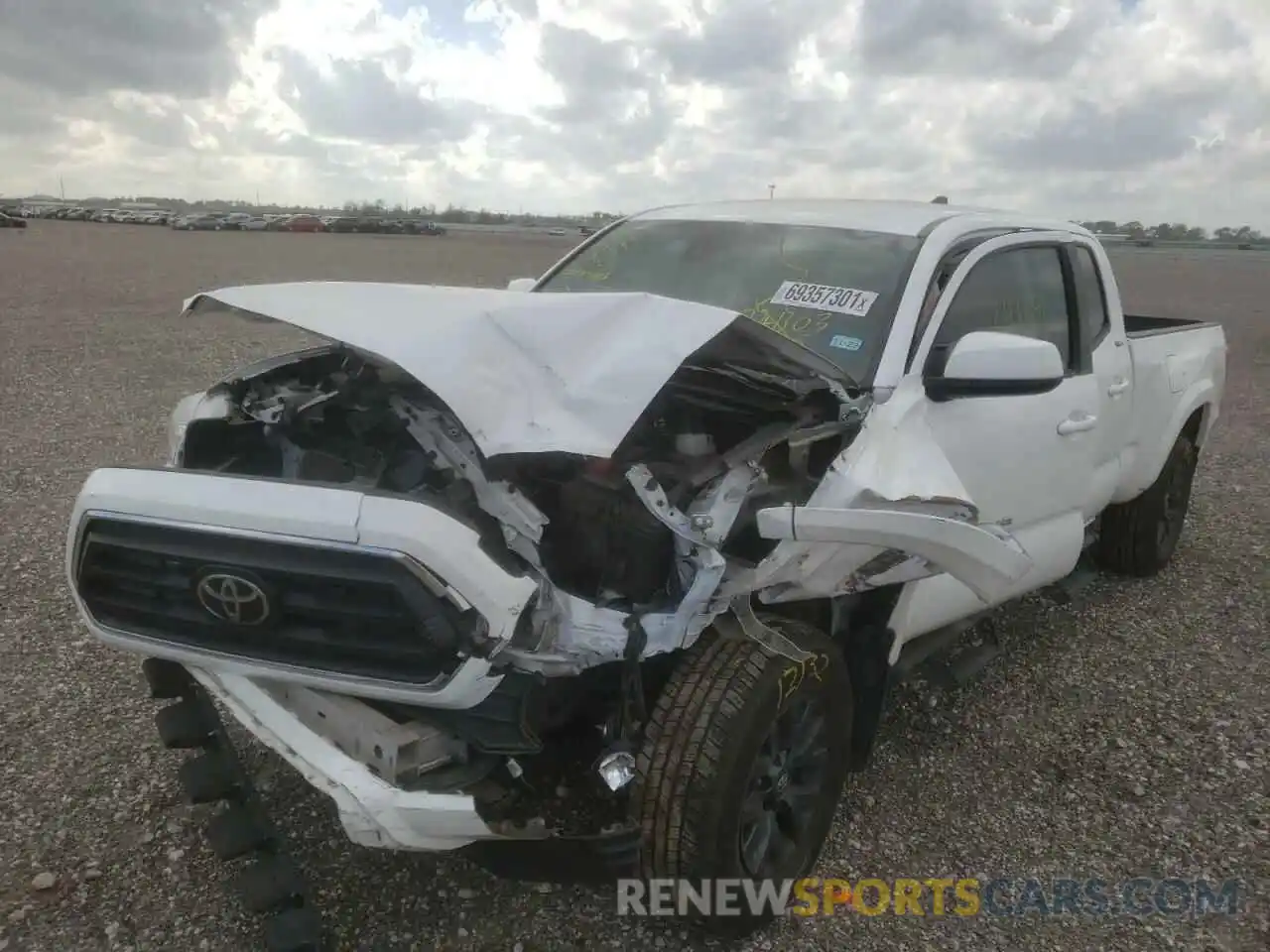 2 Photograph of a damaged car 3TMBZ5DN0LM024303 TOYOTA TACOMA 2020