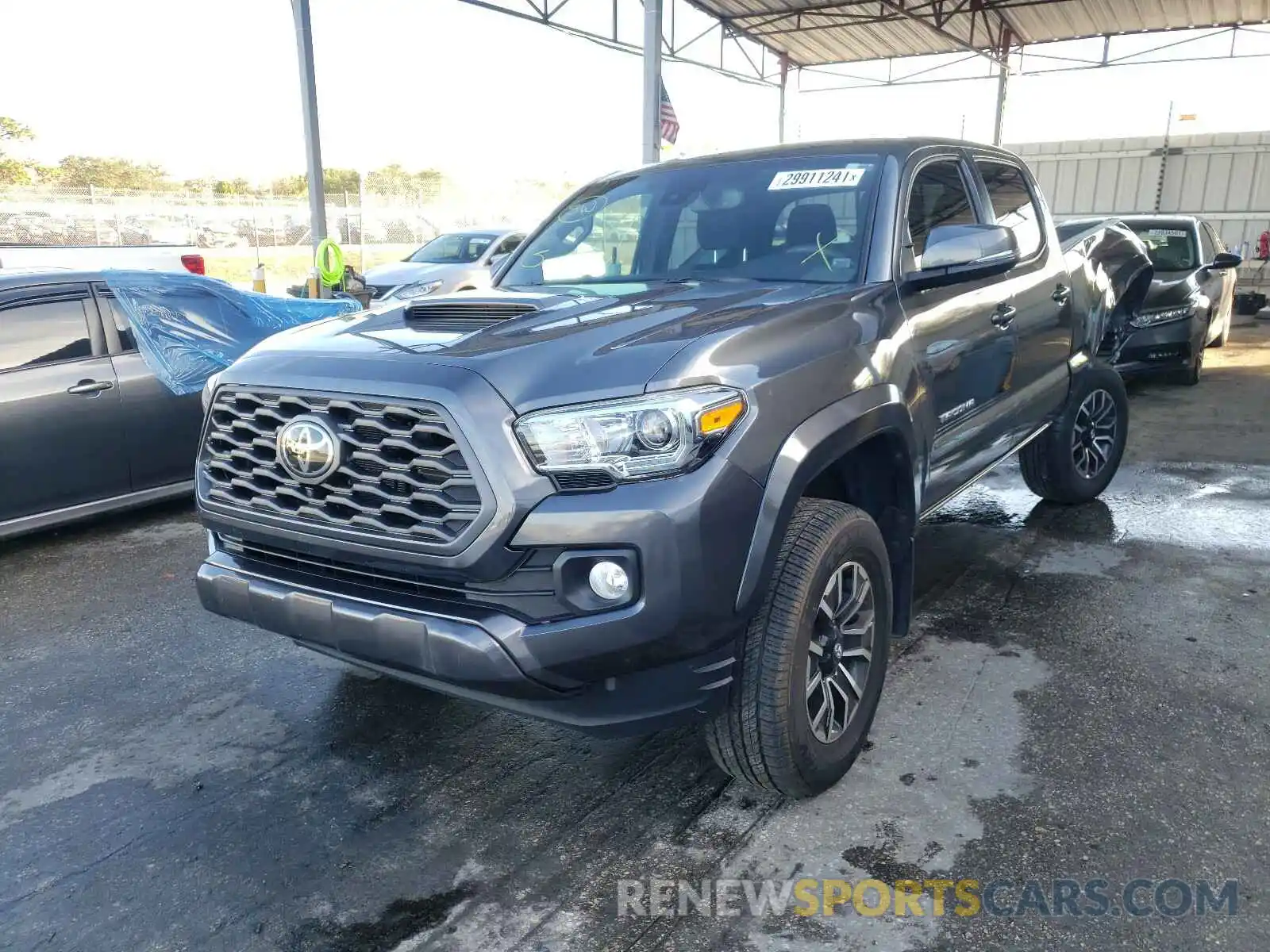 2 Photograph of a damaged car 3TMBZ5DN2LM025632 TOYOTA TACOMA 2020