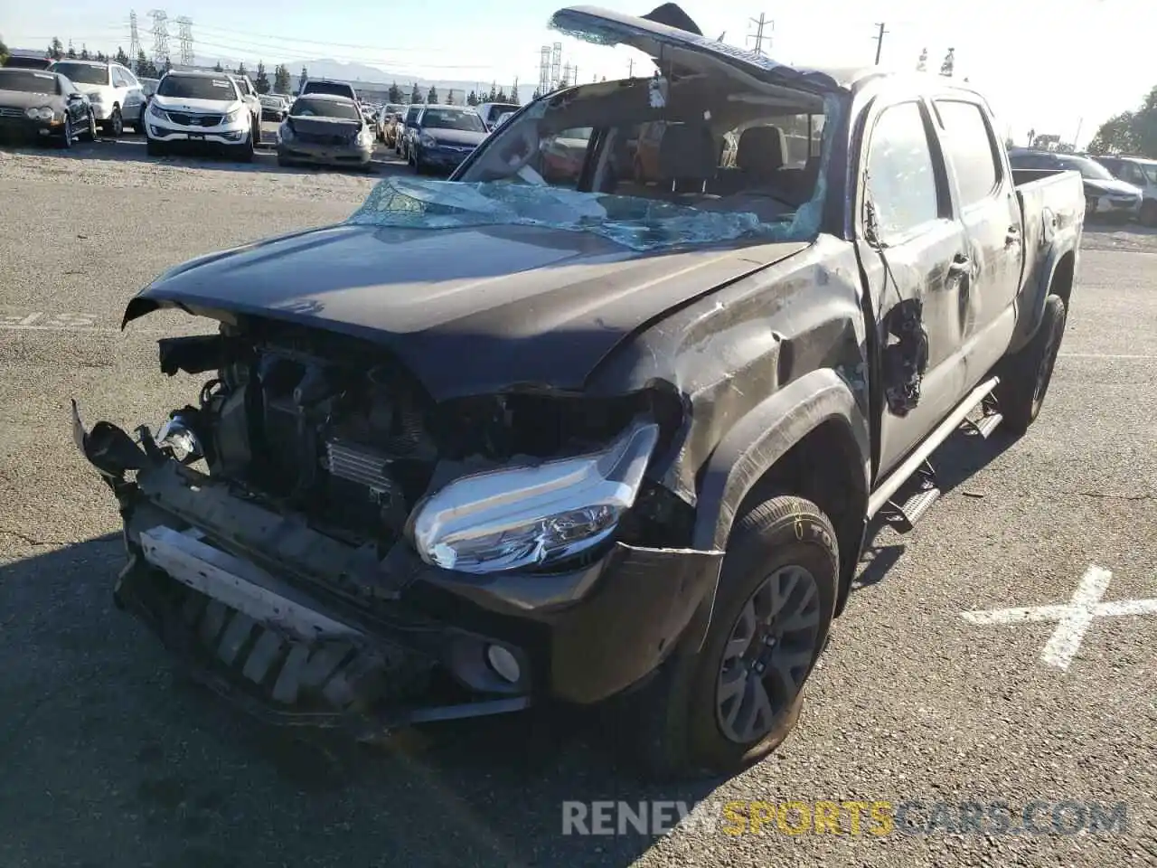 2 Photograph of a damaged car 3TMBZ5DN3LM023999 TOYOTA TACOMA 2020