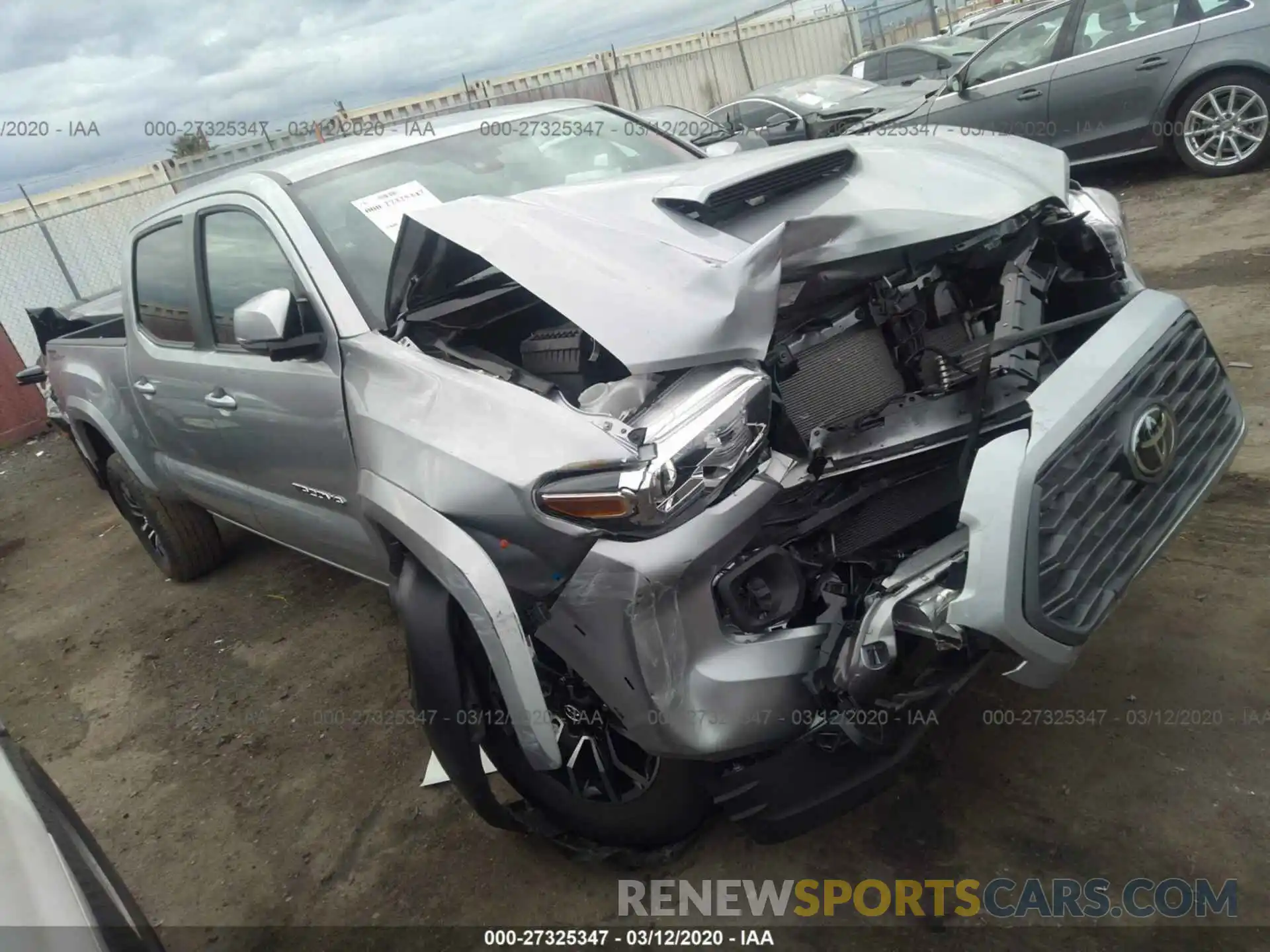 1 Photograph of a damaged car 3TMBZ5DN4LM023669 TOYOTA TACOMA 2020