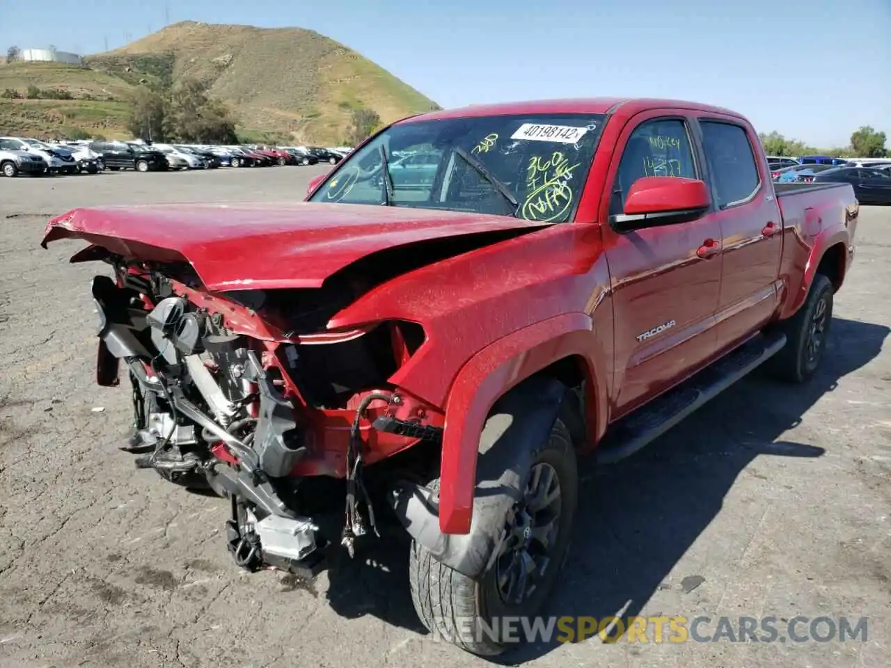 2 Photograph of a damaged car 3TMBZ5DN4LM025664 TOYOTA TACOMA 2020