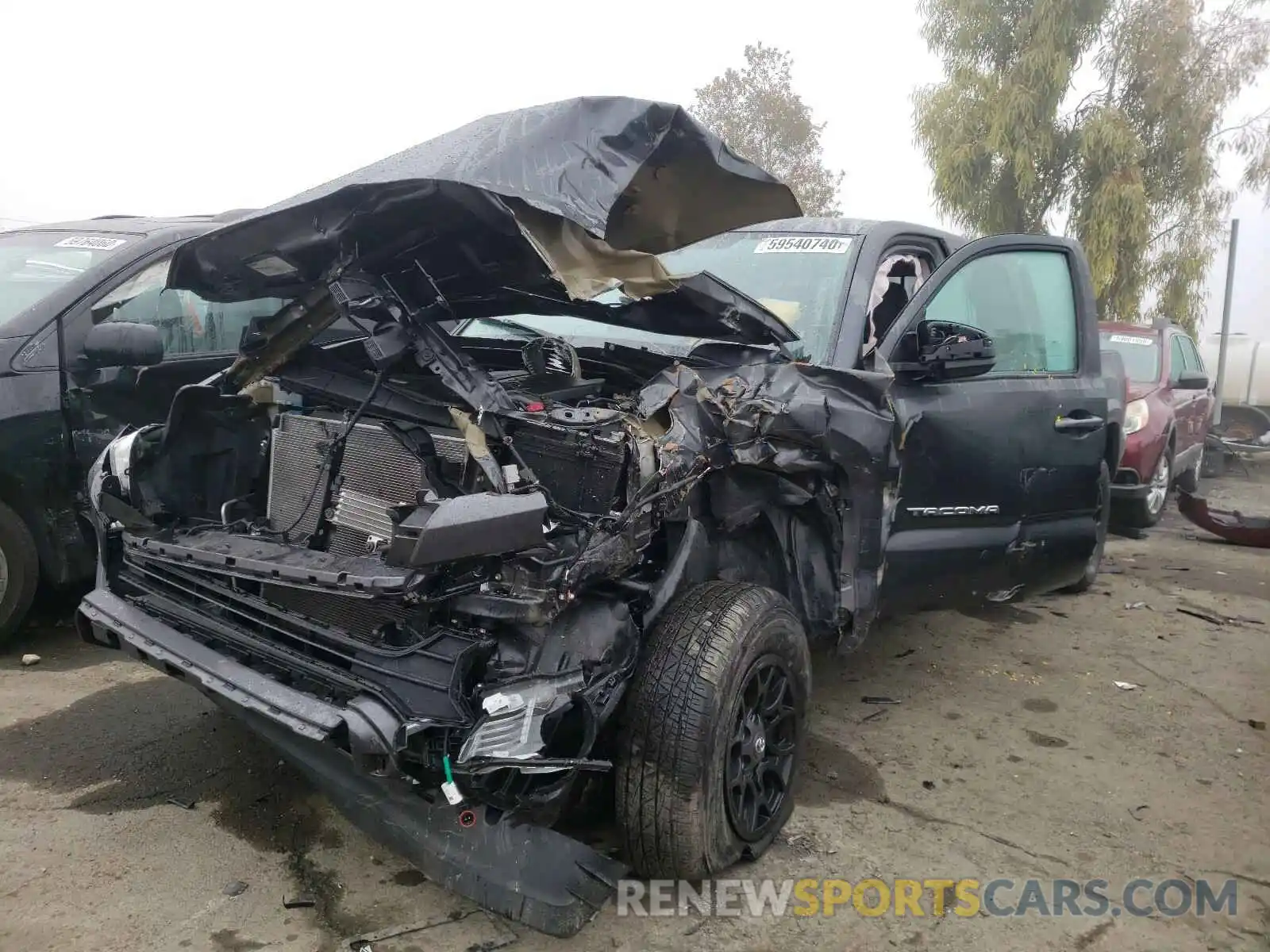 2 Photograph of a damaged car 3TMBZ5DN5LM023535 TOYOTA TACOMA 2020