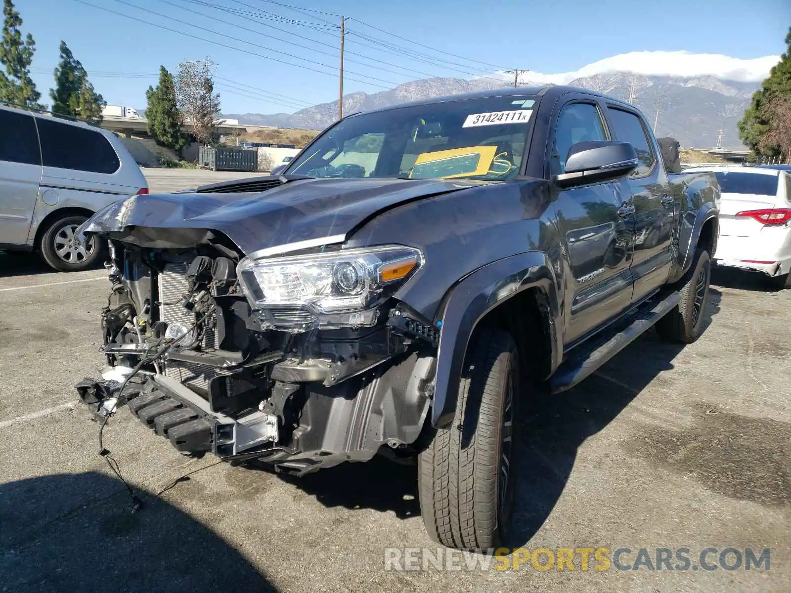 2 Photograph of a damaged car 3TMBZ5DN5LM026676 TOYOTA TACOMA 2020