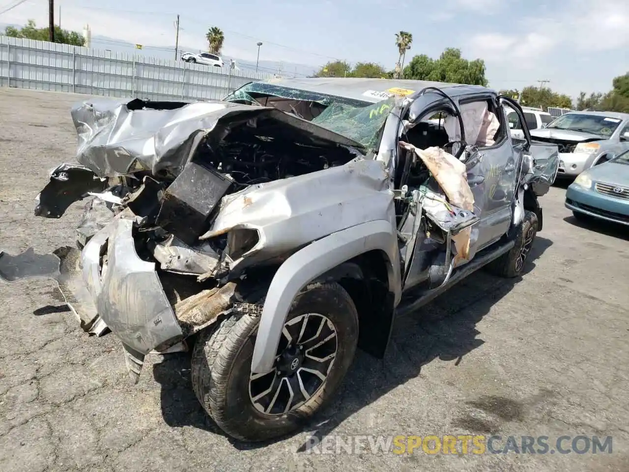 2 Photograph of a damaged car 3TMBZ5DN6LM025259 TOYOTA TACOMA 2020