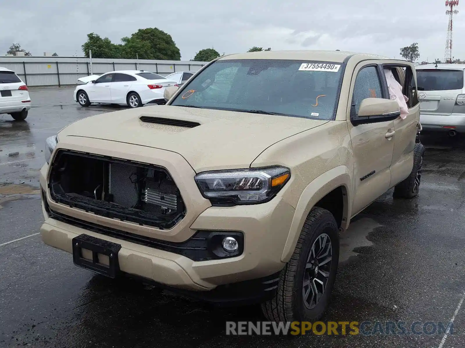 2 Photograph of a damaged car 3TMBZ5DN7LM024007 TOYOTA TACOMA 2020