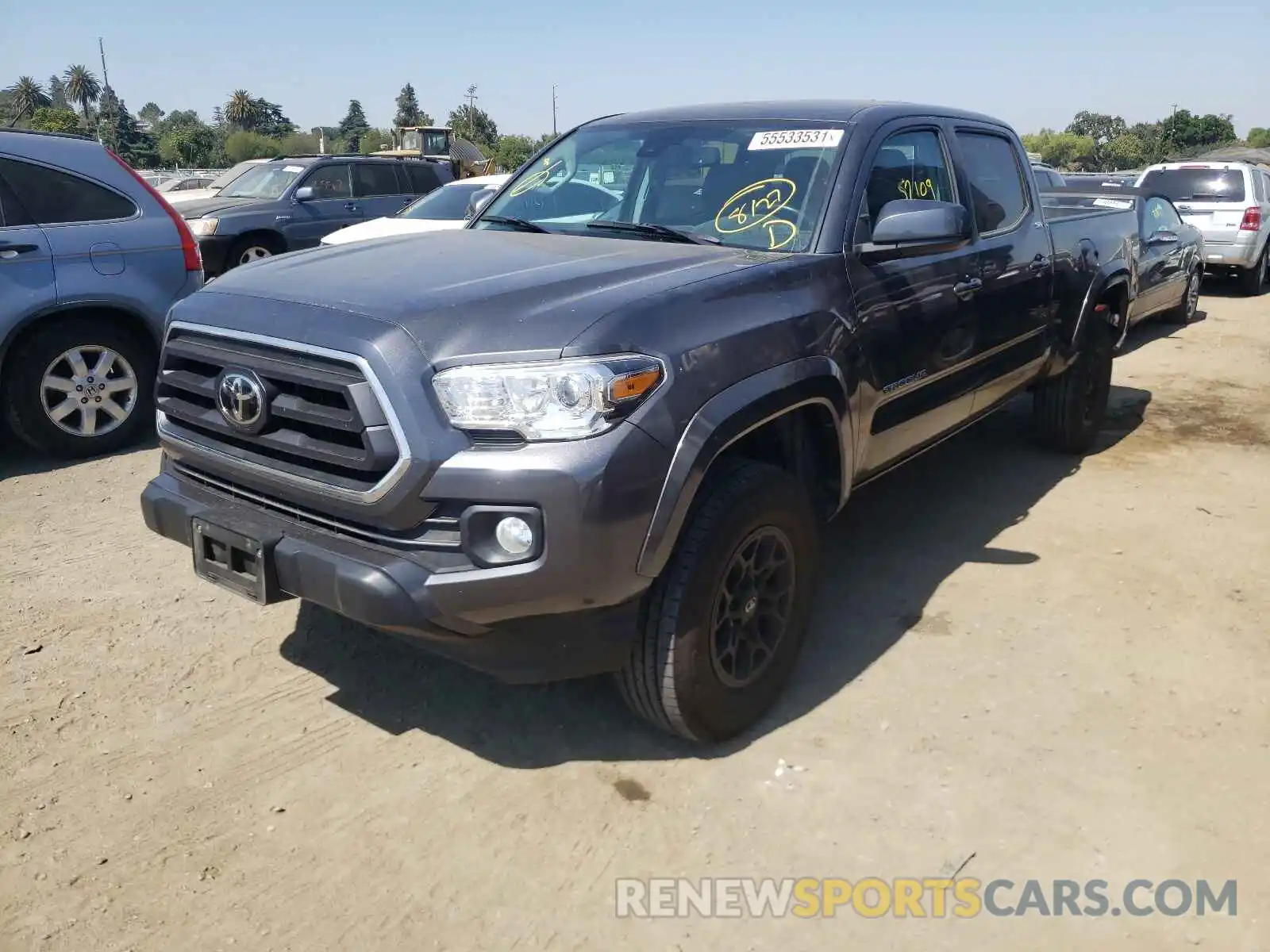 2 Photograph of a damaged car 3TMBZ5DN8LM024386 TOYOTA TACOMA 2020