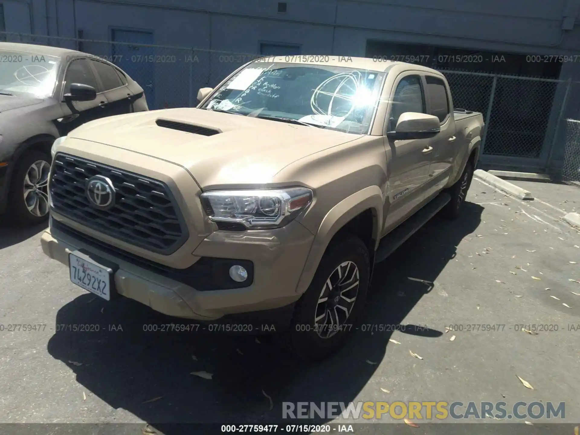 2 Photograph of a damaged car 3TMBZ5DN8LM025117 TOYOTA TACOMA 2020