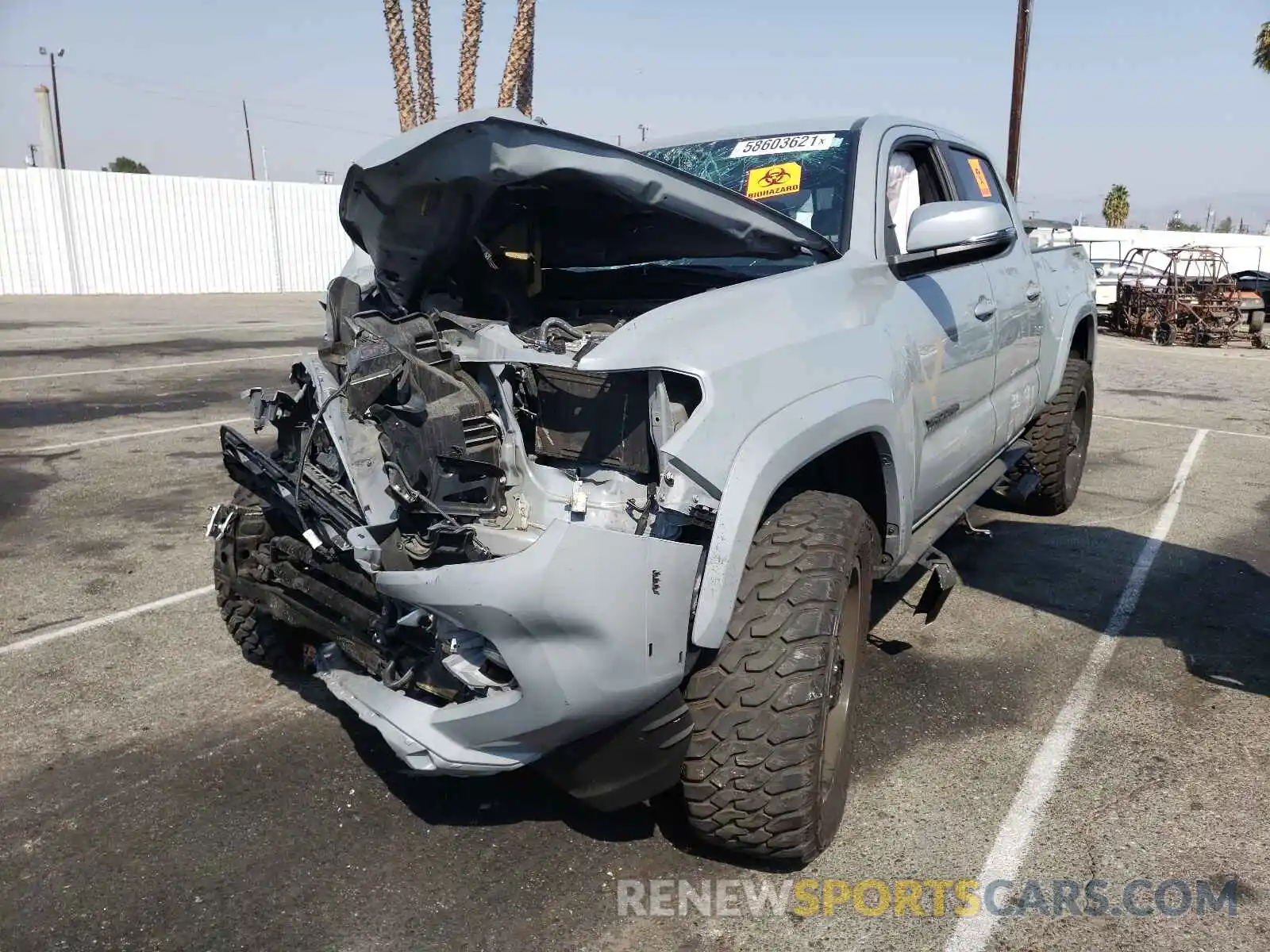 2 Photograph of a damaged car 3TMBZ5DN9LM025546 TOYOTA TACOMA 2020