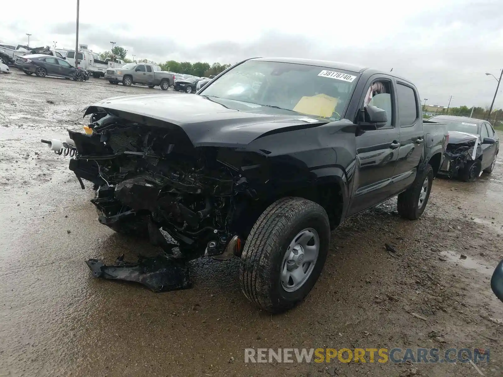 2 Photograph of a damaged car 3TMCZ5AN0LM291353 TOYOTA TACOMA 2020