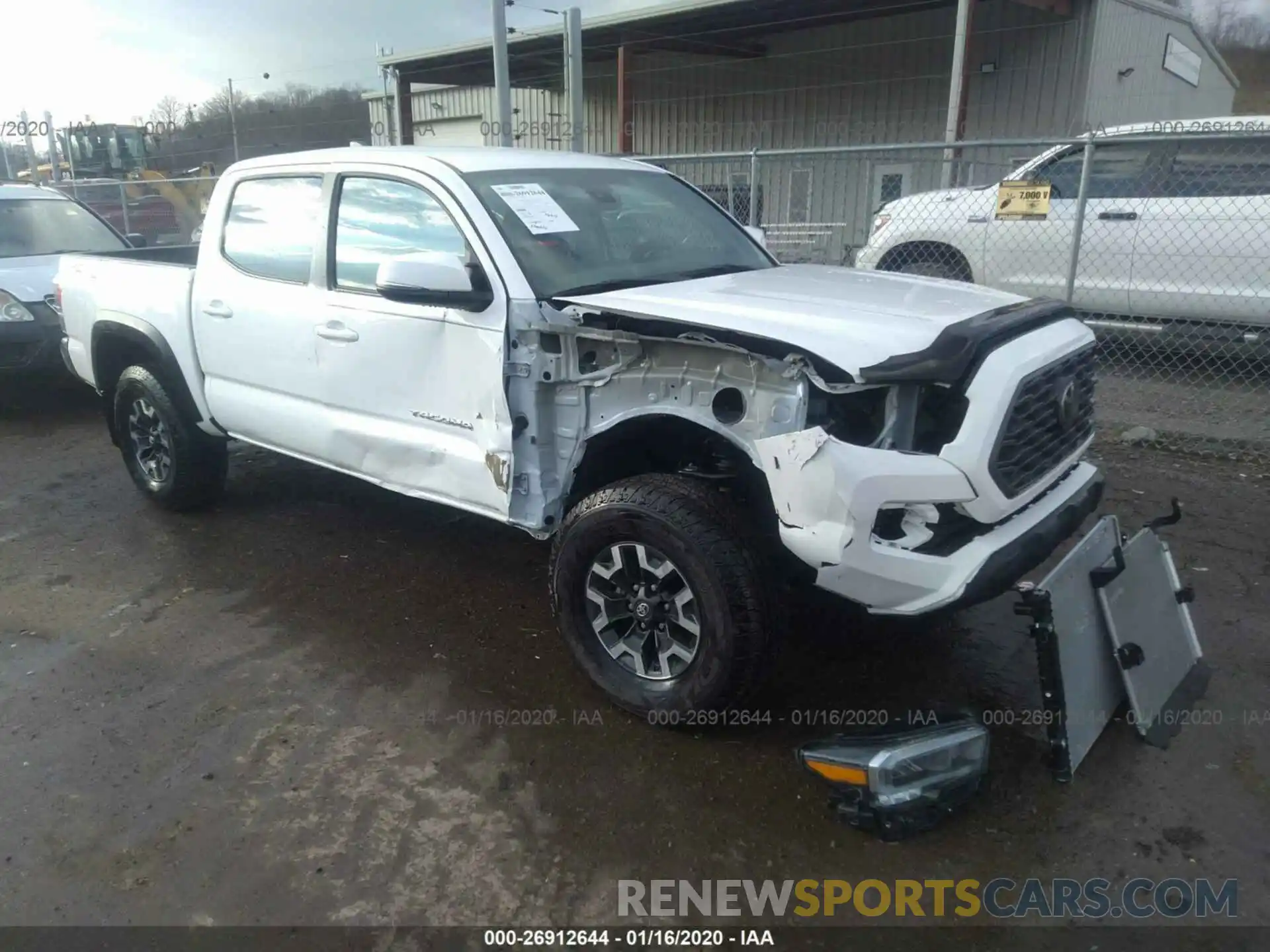 1 Photograph of a damaged car 3TMCZ5AN0LM291787 TOYOTA TACOMA 2020