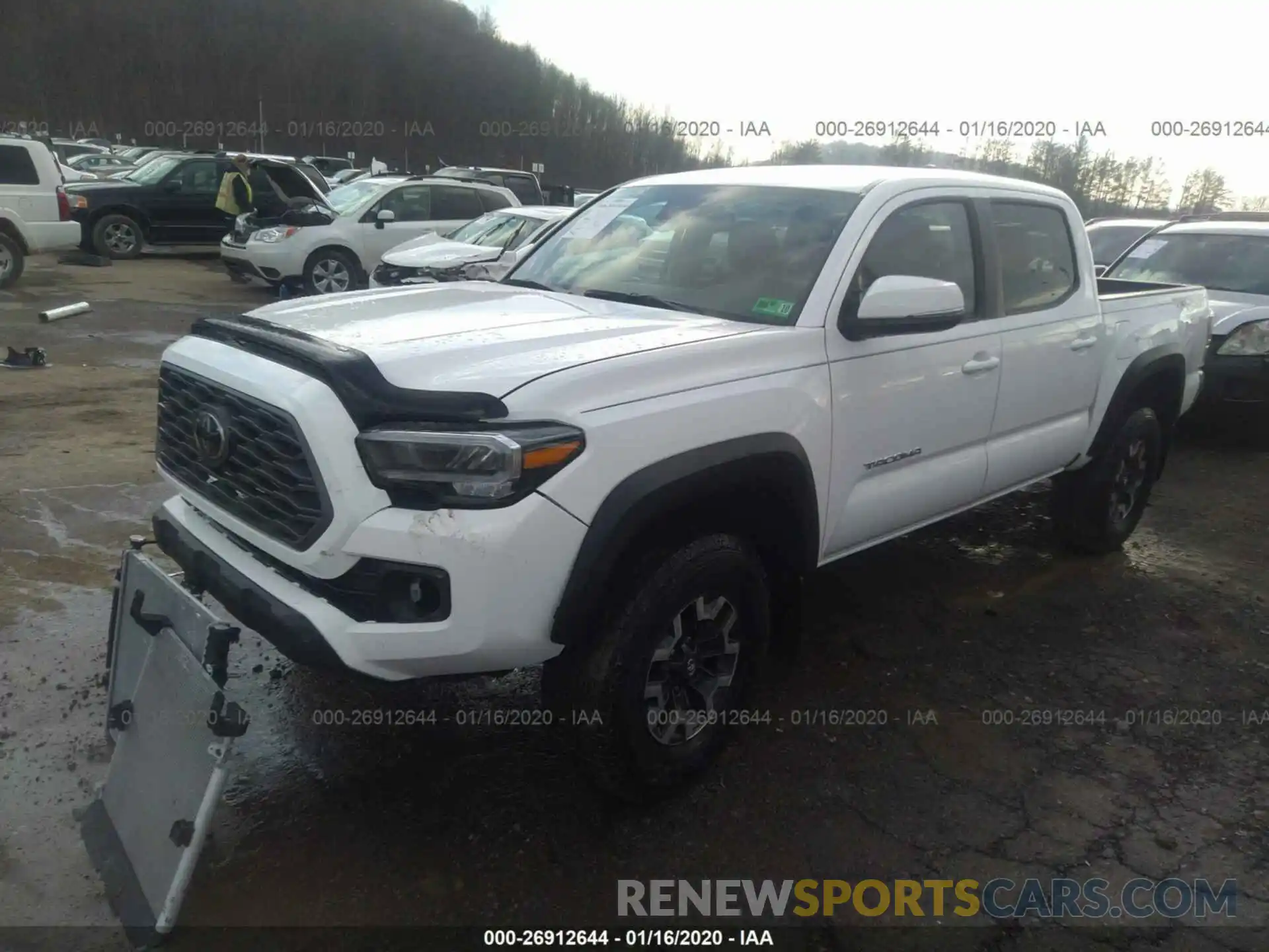 2 Photograph of a damaged car 3TMCZ5AN0LM291787 TOYOTA TACOMA 2020