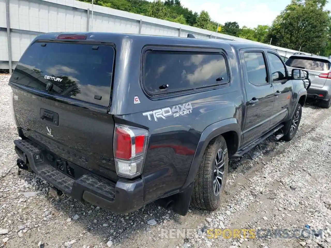 4 Photograph of a damaged car 3TMCZ5AN0LM293636 TOYOTA TACOMA 2020