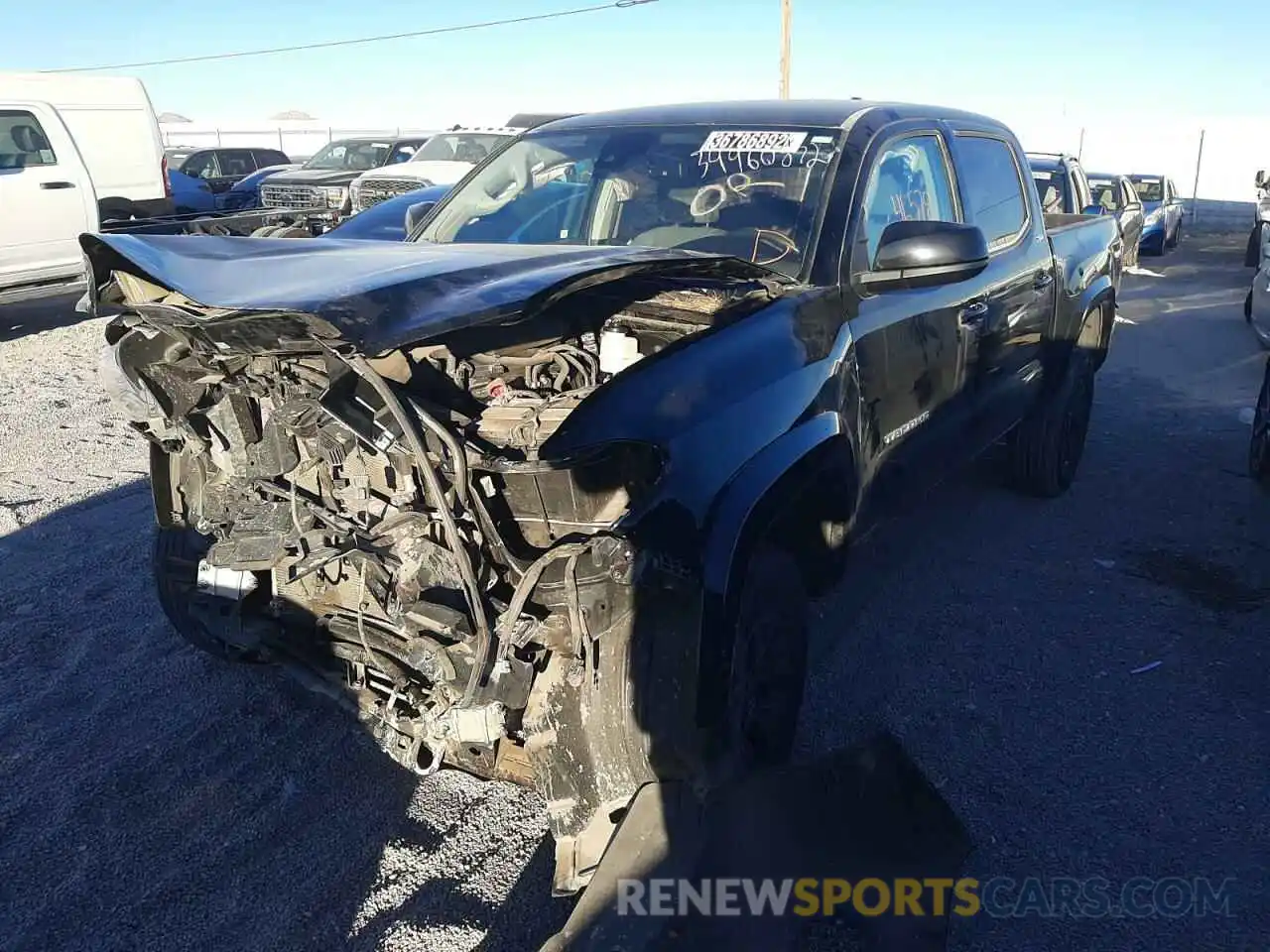 2 Photograph of a damaged car 3TMCZ5AN0LM294818 TOYOTA TACOMA 2020