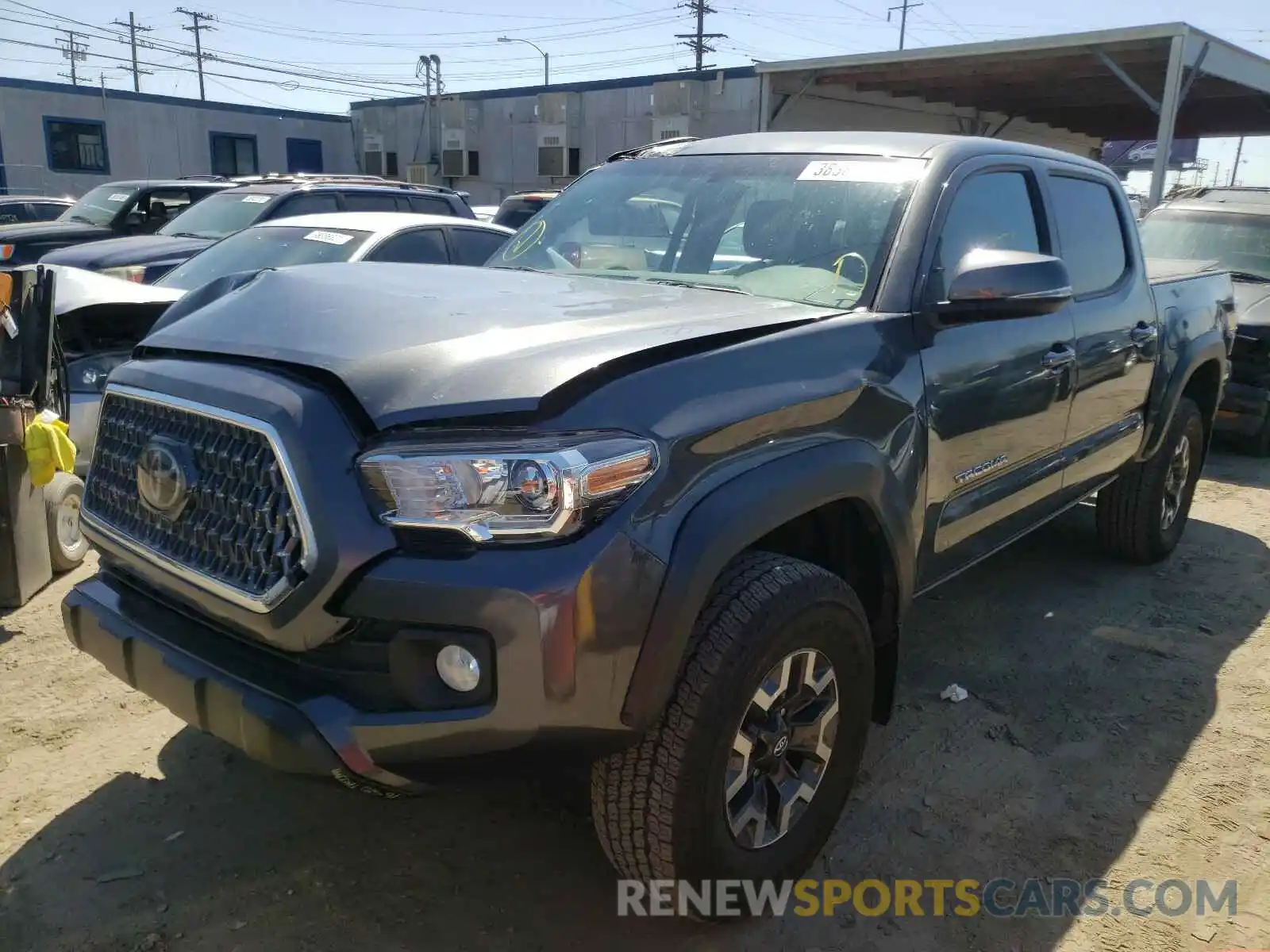 2 Photograph of a damaged car 3TMCZ5AN0LM297248 TOYOTA TACOMA 2020