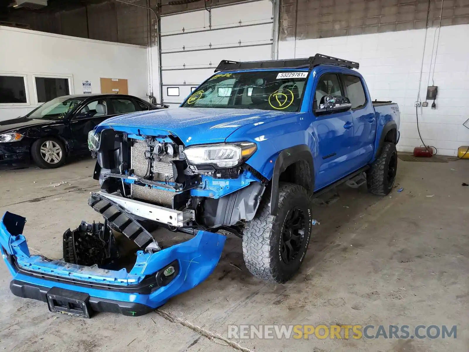 2 Photograph of a damaged car 3TMCZ5AN0LM297718 TOYOTA TACOMA 2020