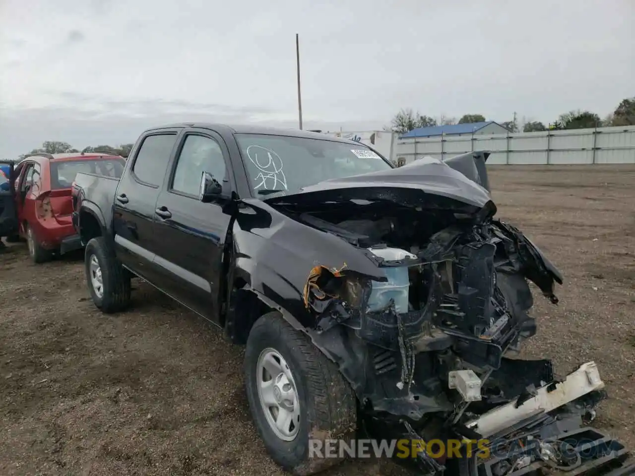 1 Photograph of a damaged car 3TMCZ5AN0LM300469 TOYOTA TACOMA 2020