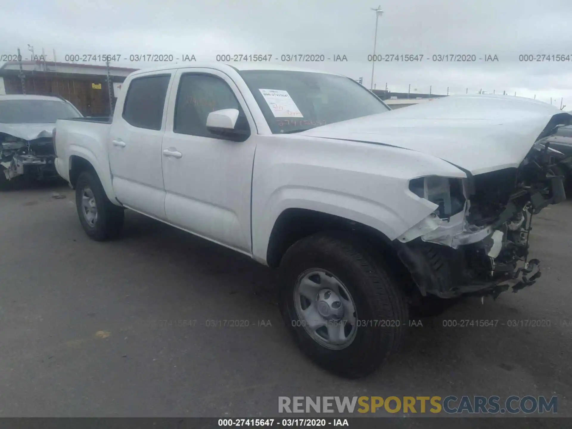 1 Photograph of a damaged car 3TMCZ5AN0LM303582 TOYOTA TACOMA 2020