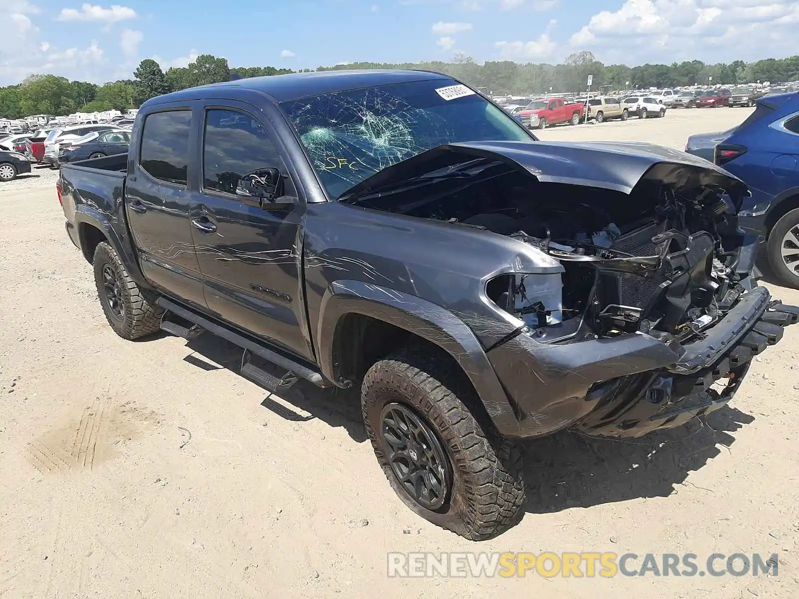 1 Photograph of a damaged car 3TMCZ5AN0LM304053 TOYOTA TACOMA 2020