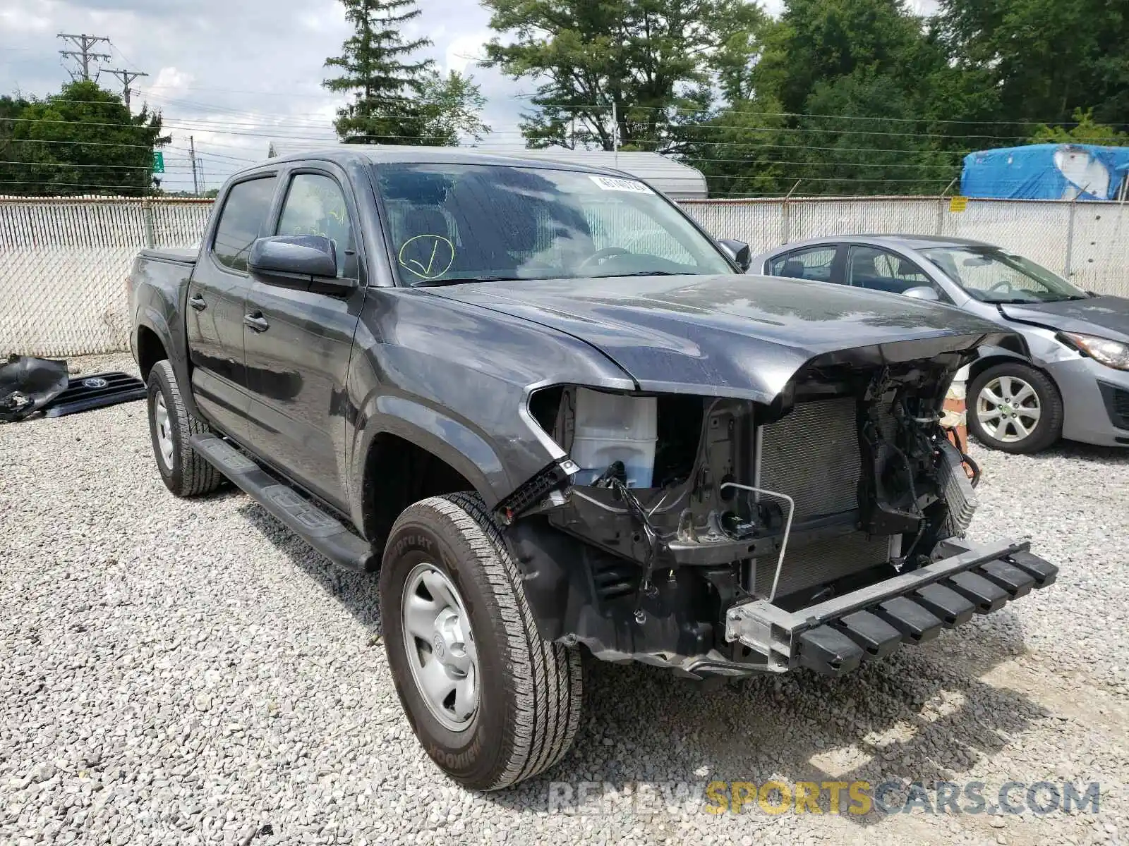 1 Photograph of a damaged car 3TMCZ5AN0LM307986 TOYOTA TACOMA 2020