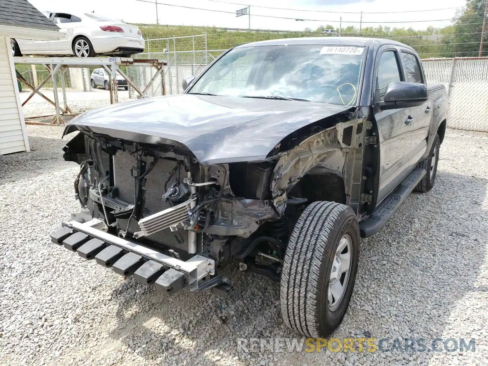 2 Photograph of a damaged car 3TMCZ5AN0LM307986 TOYOTA TACOMA 2020