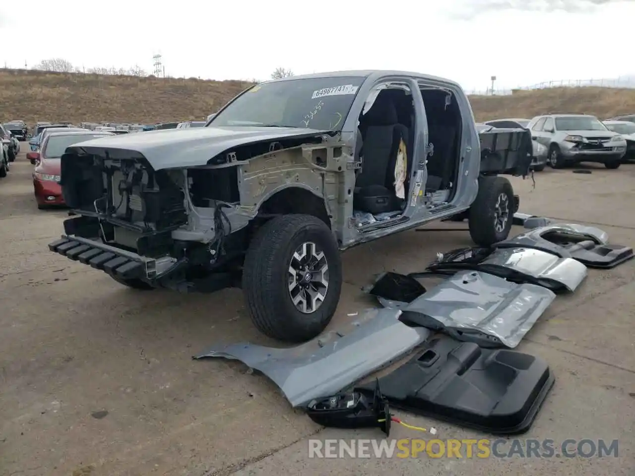 2 Photograph of a damaged car 3TMCZ5AN0LM309253 TOYOTA TACOMA 2020