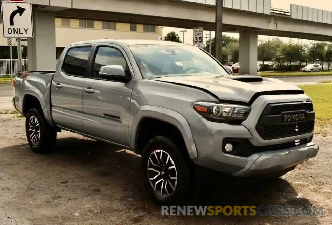 1 Photograph of a damaged car 3TMCZ5AN0LM313545 TOYOTA TACOMA 2020