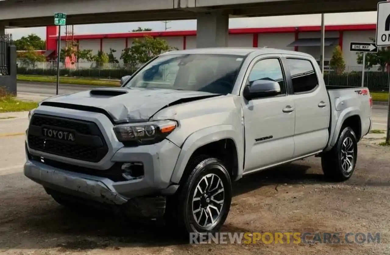 2 Photograph of a damaged car 3TMCZ5AN0LM313545 TOYOTA TACOMA 2020