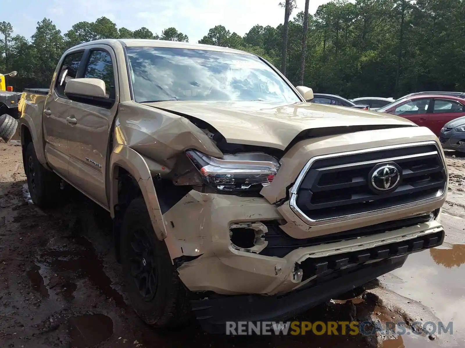 1 Photograph of a damaged car 3TMCZ5AN0LM314002 TOYOTA TACOMA 2020