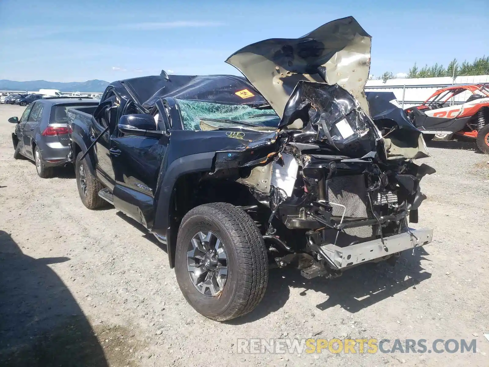 1 Photograph of a damaged car 3TMCZ5AN0LM314422 TOYOTA TACOMA 2020